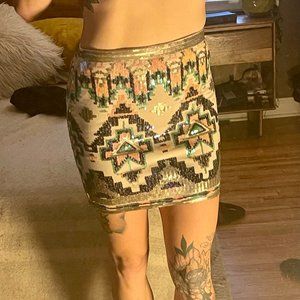 Sequined skirt size S
